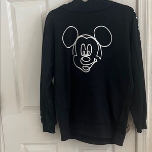 Zara Black Hoodie with White Graphic